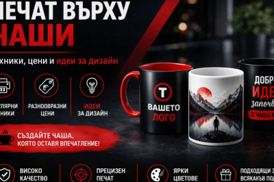 Печат върху чаши — Техники, цени и идеи за дизайн